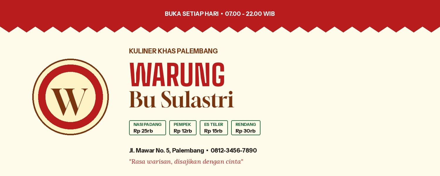 Spanduk Warung / Toko UMKM — preview 1